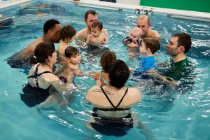 Baby toddler swim lessons | Chicago Blue Dolphins
